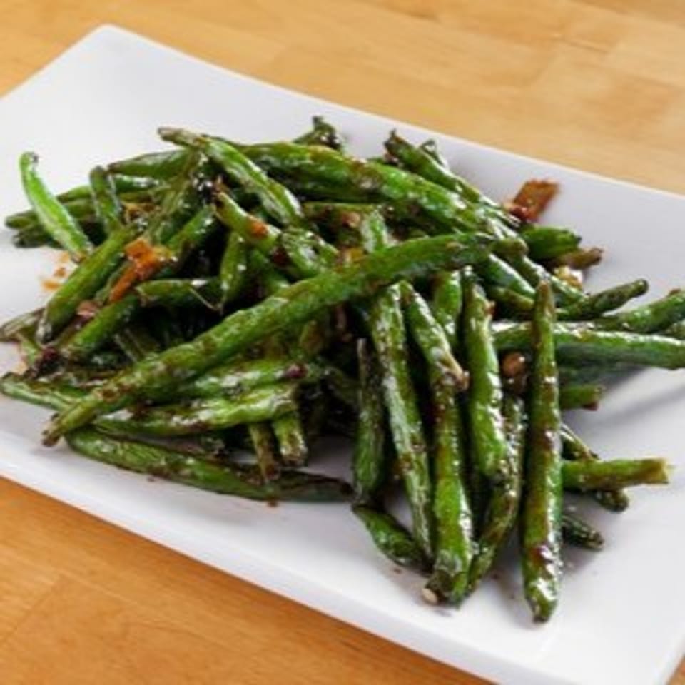 (C) Spicy Szechuan Green Beans.
