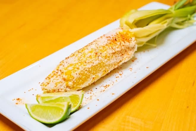 CORN ON THE COB.